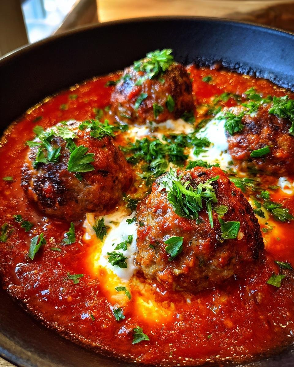 Beef Ricotta Meatballs in Marinara - detail 1