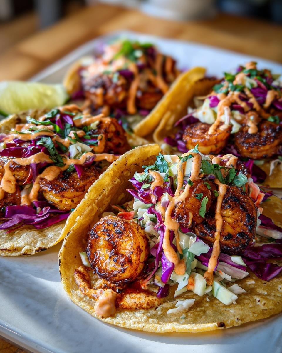 Blackened Shrimp Tacos - detail 1