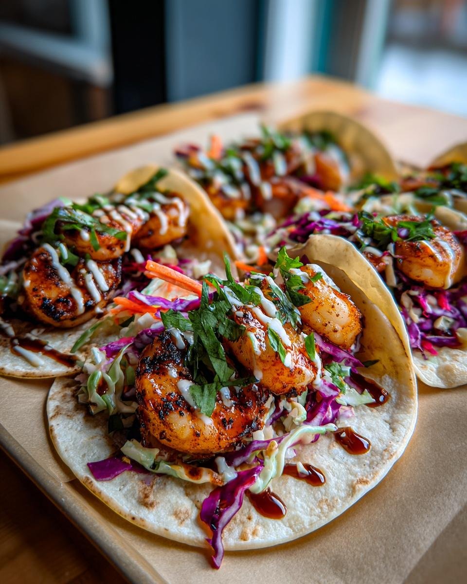 Blackened Shrimp Tacos - detail 2