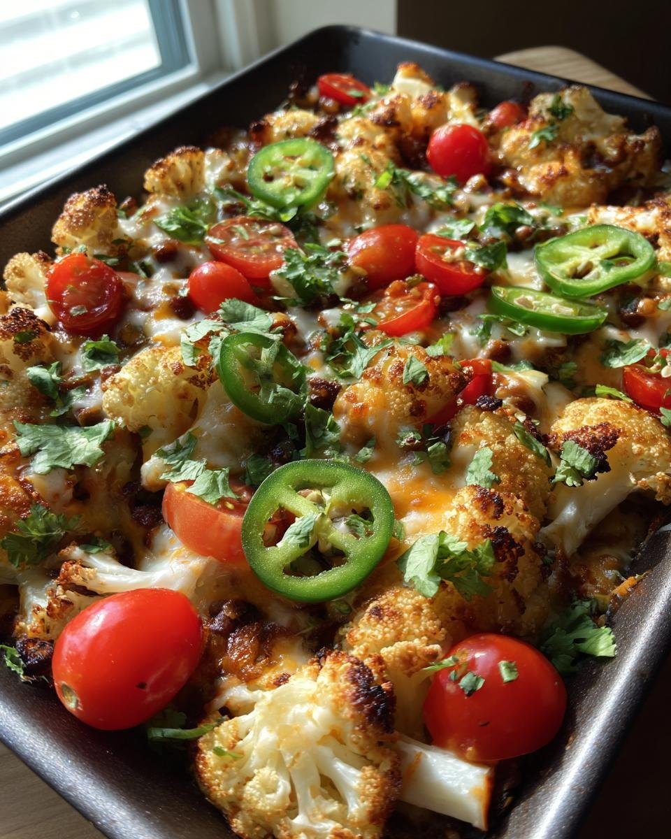 Cheesy Cauliflower Nachos - detail 1