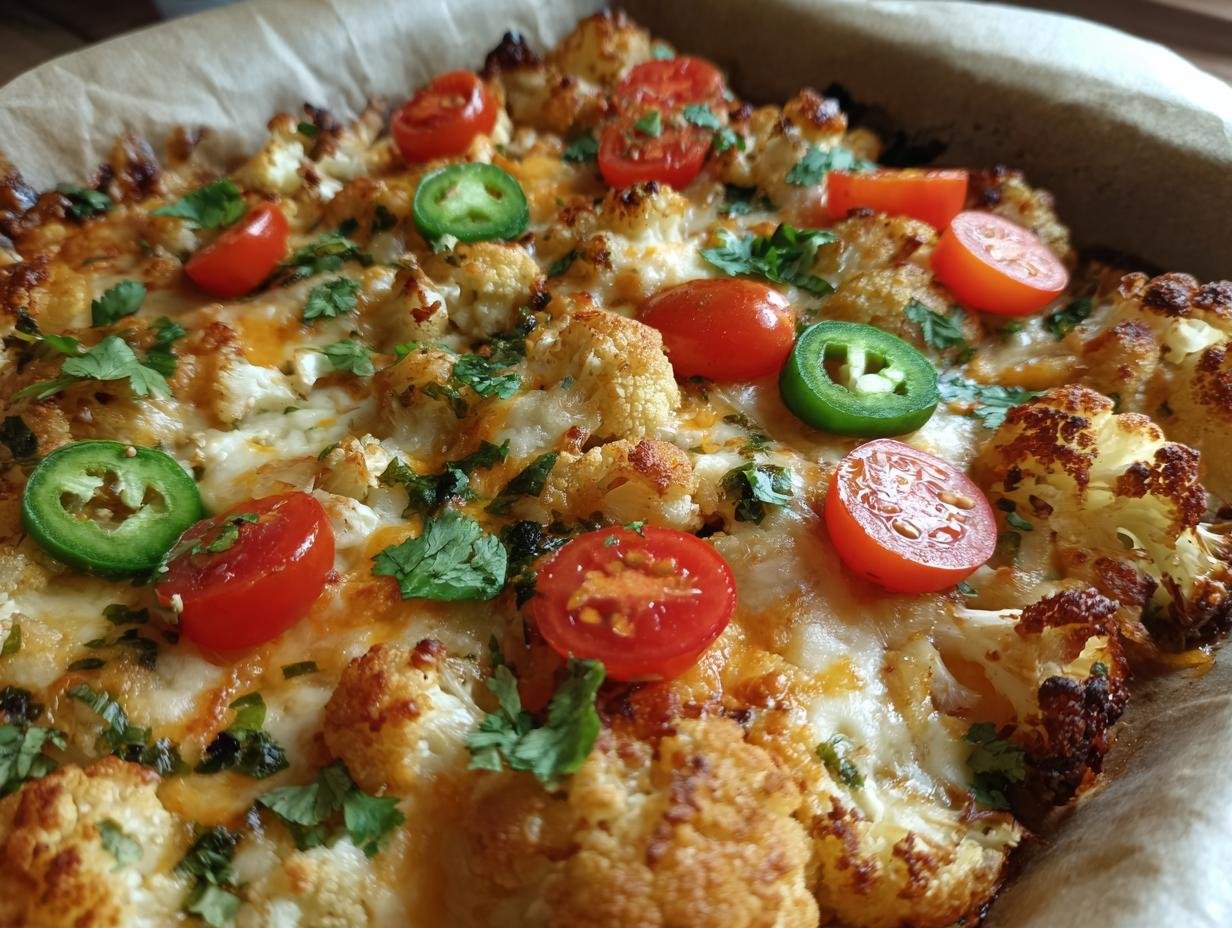 Cheesy Cauliflower Nachos
