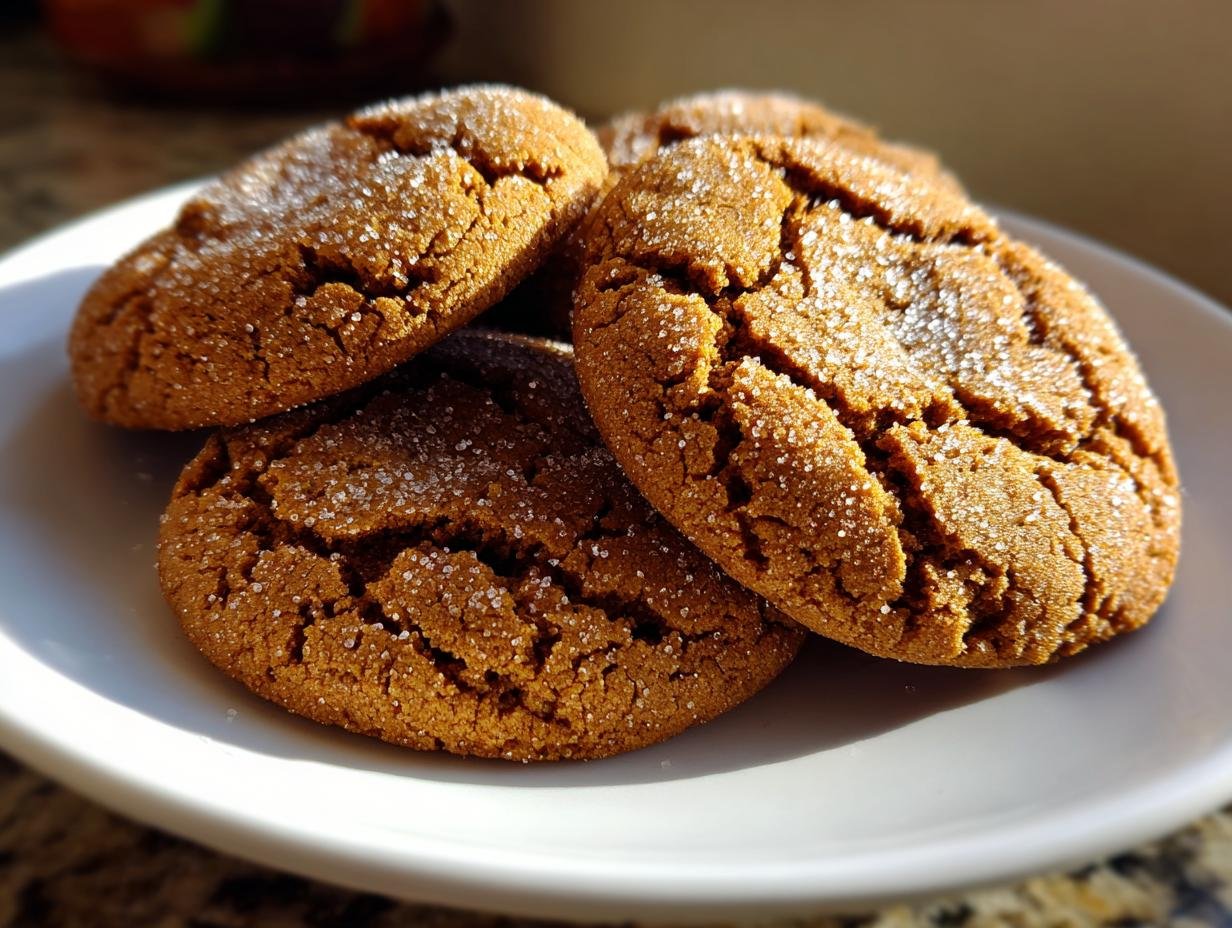 Chewy Ginger Molasses Cookies