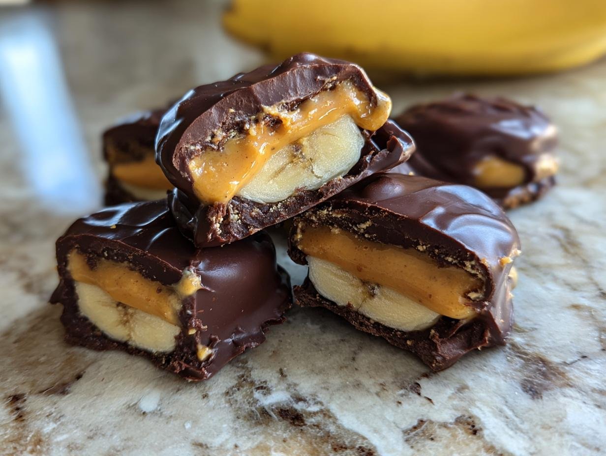 Chocolate Peanut Butter Banana Bites