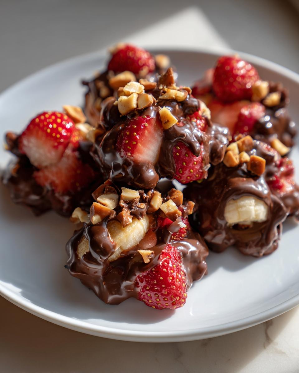 Chocolate Strawberry Banana Yogurt Clusters - detail 2