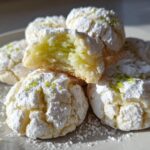 Coconut Key Lime Crinkle Cookies