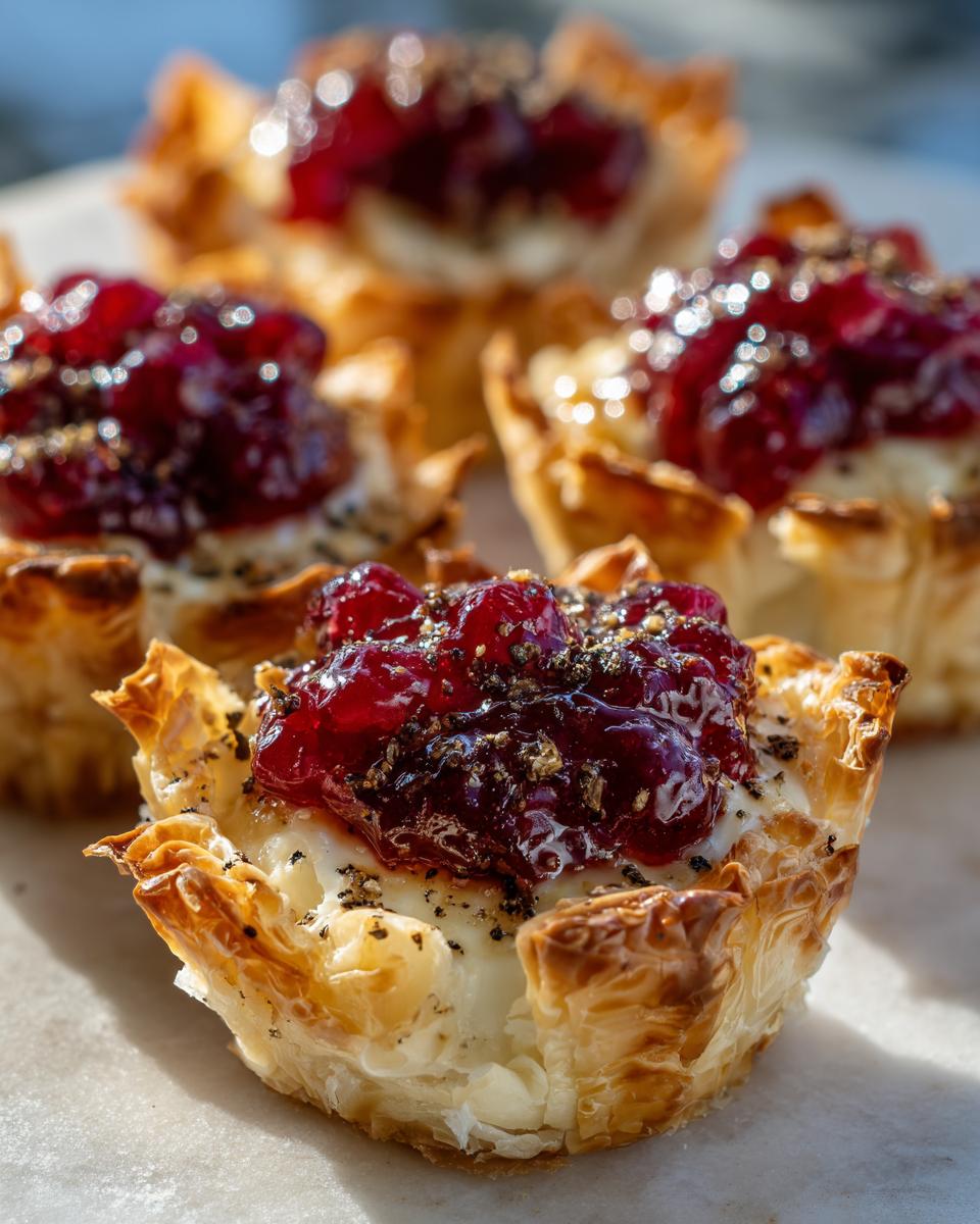 Cranberry Brie Mini Tarts - detail 2