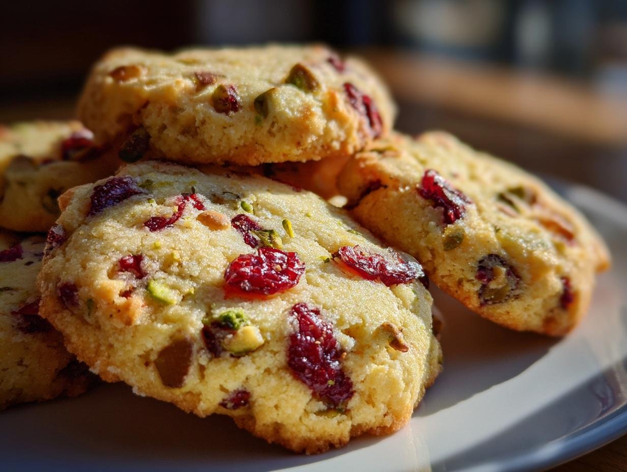 Cranberry Pistachio Shortbread