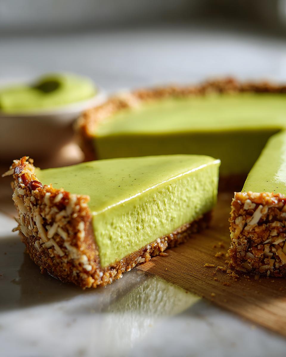 Creamy Avocado Lime Tart - detail 1