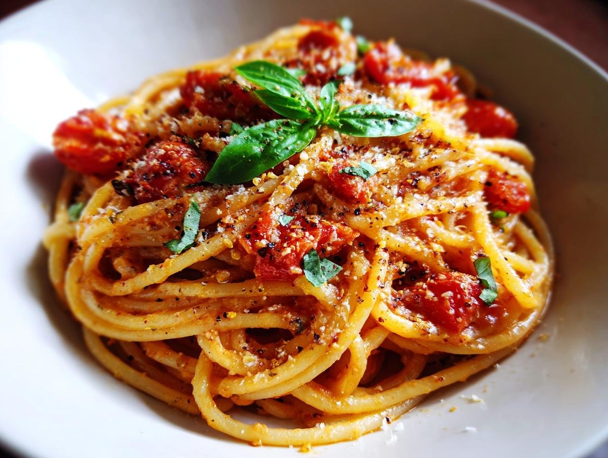 Creamy Tomato Garlic Pasta