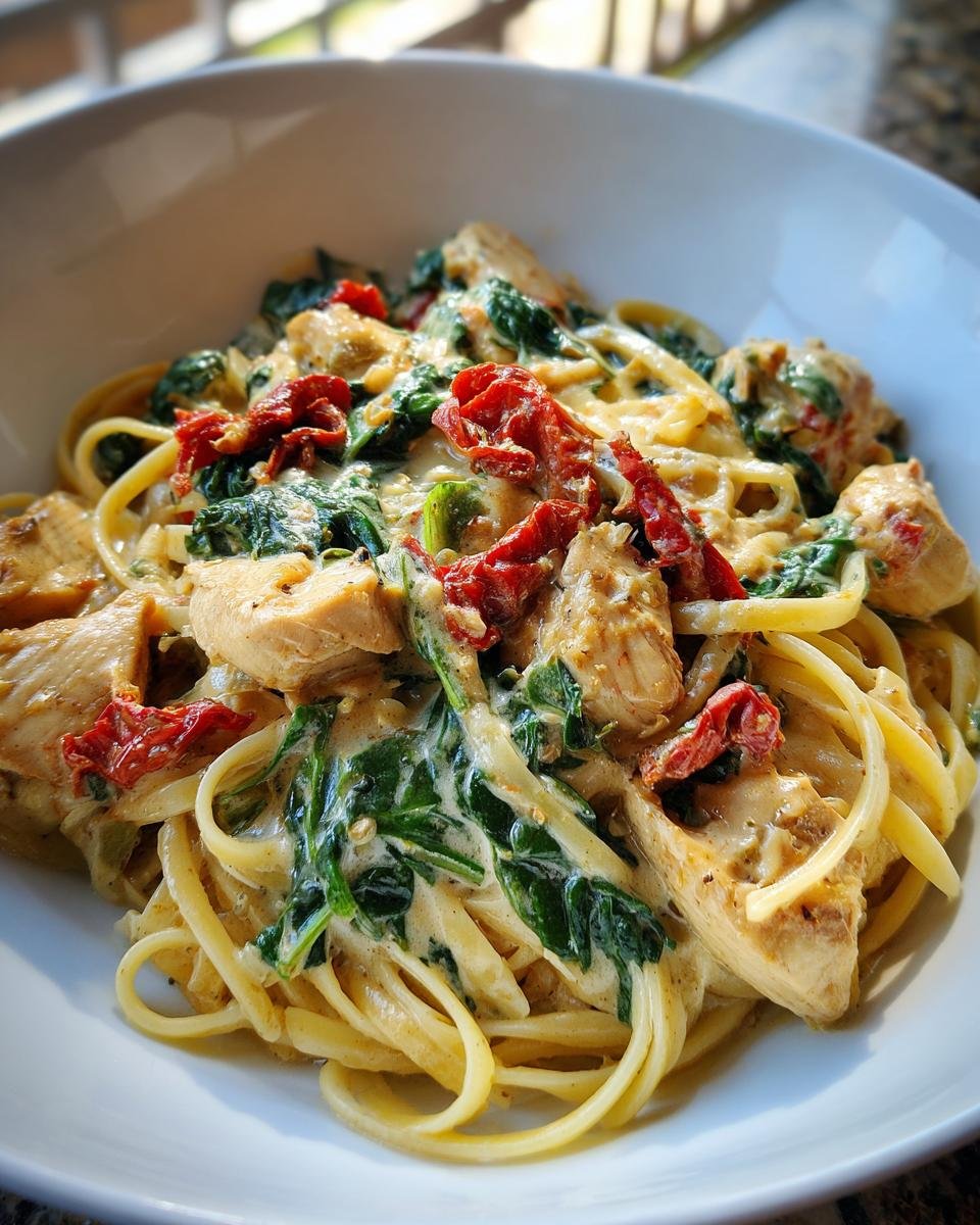Creamy Tuscan Chicken Pasta - detail 1
