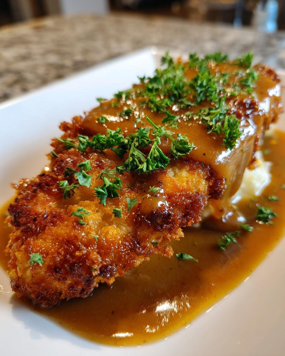 Crispy Chicken with Beef Gravy - detail 1