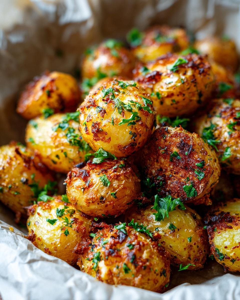 Crispy Garlic Parmesan Crusted Potatoes - detail 1