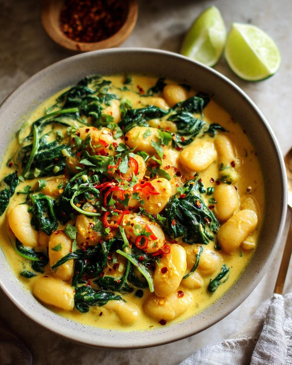 Curried Butter Beans - detail 1