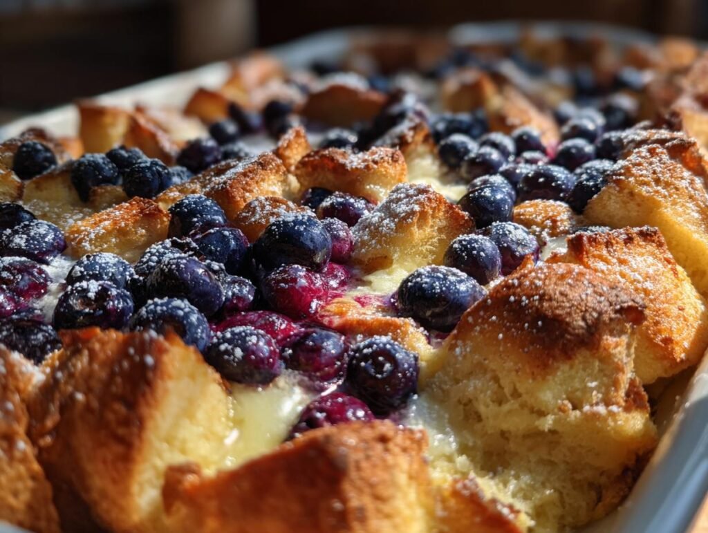 Delicious Blueberry French Toast Casserole
