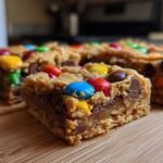 Delicious M&M Cookie Bars