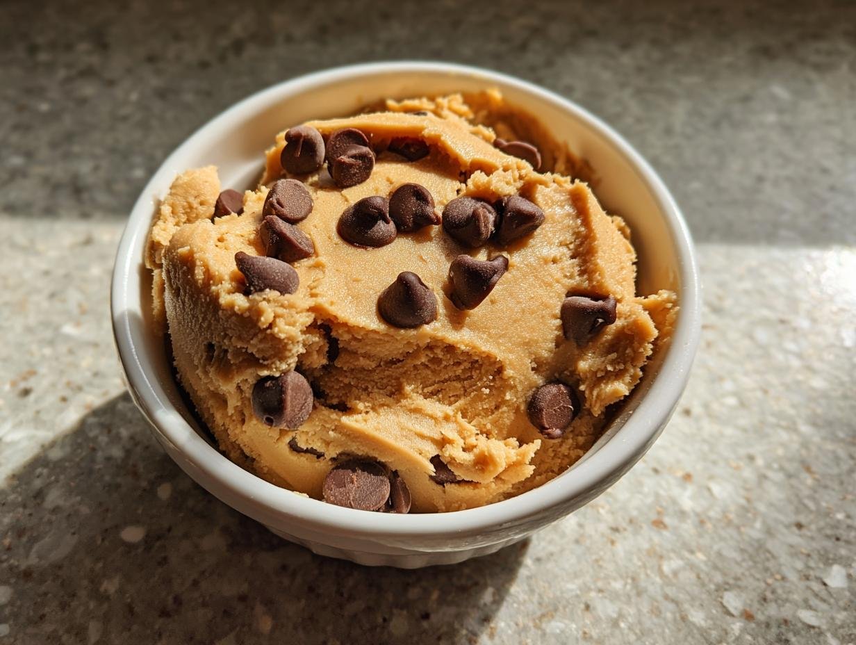 Easy Edible Cookie Dough for One