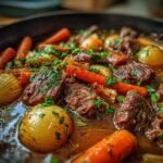 French-style beef stew with vegetables