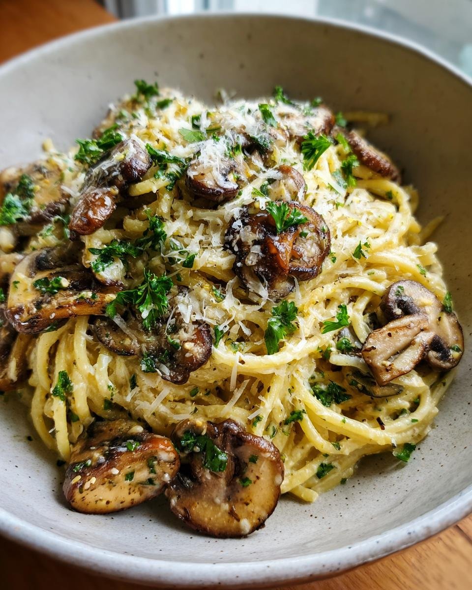 Garlic Mushroom Pasta - detail 1