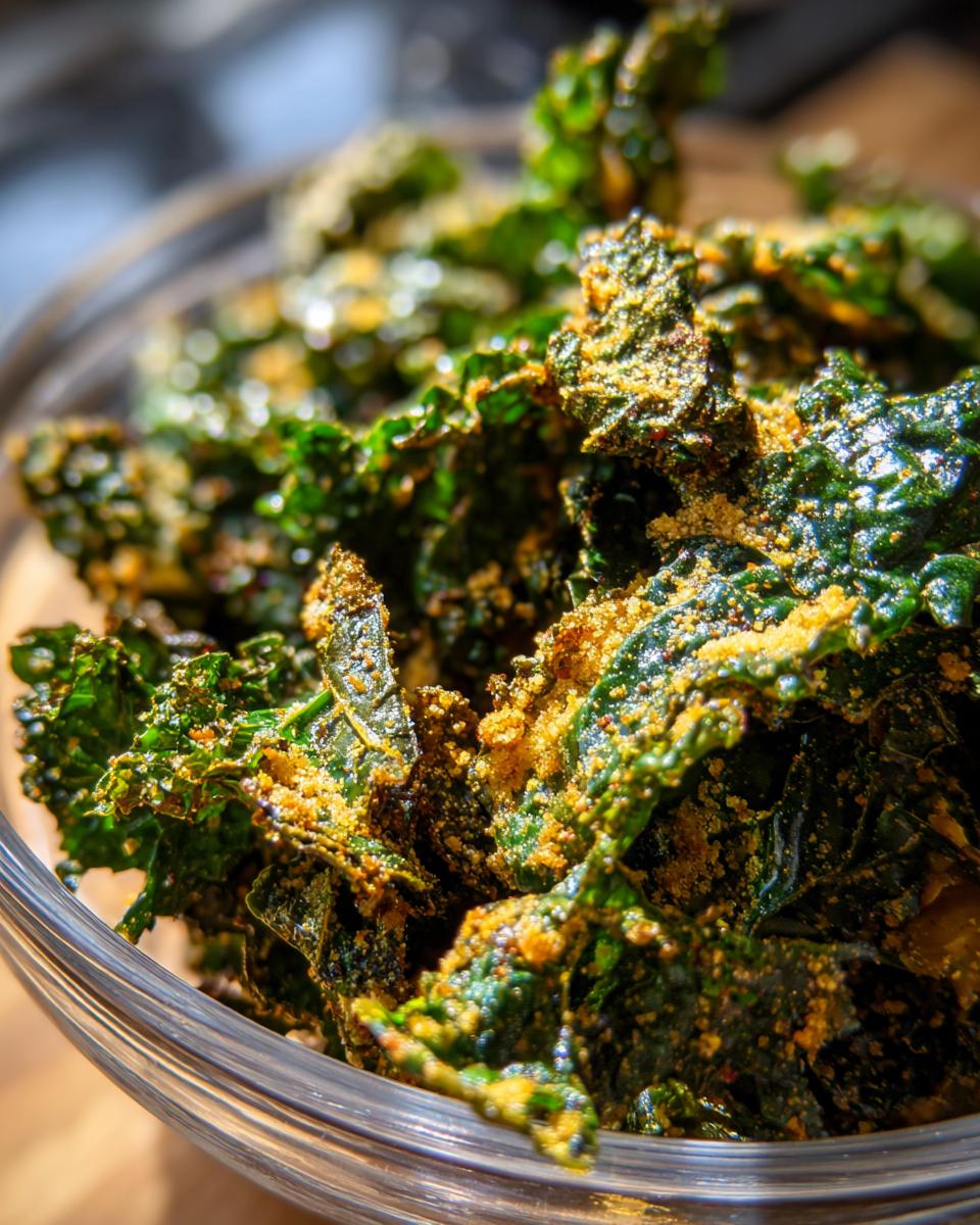 Garlic and Parmesan Kale Chips - detail 2