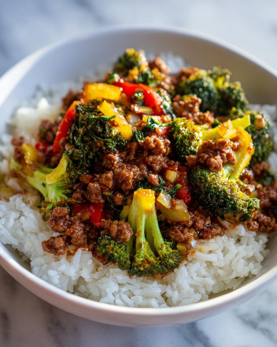 Ground Beef and Broccoli - detail 1