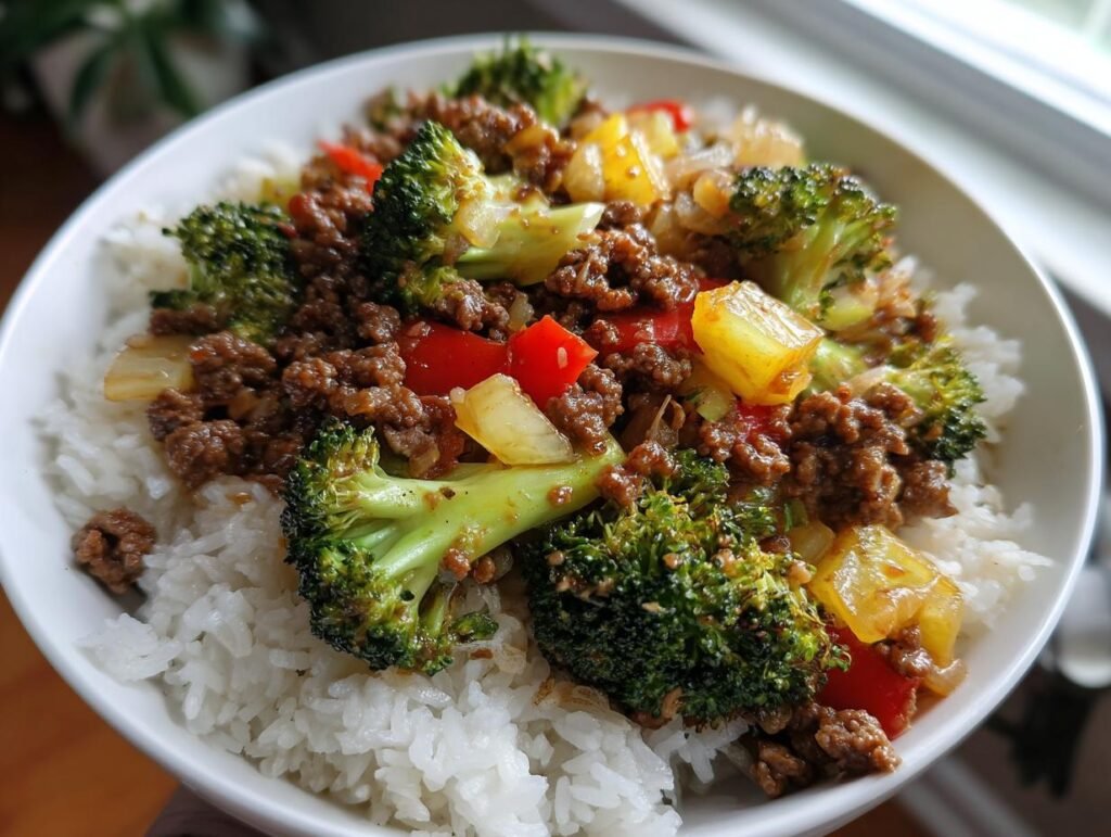 Ground Beef and Broccoli