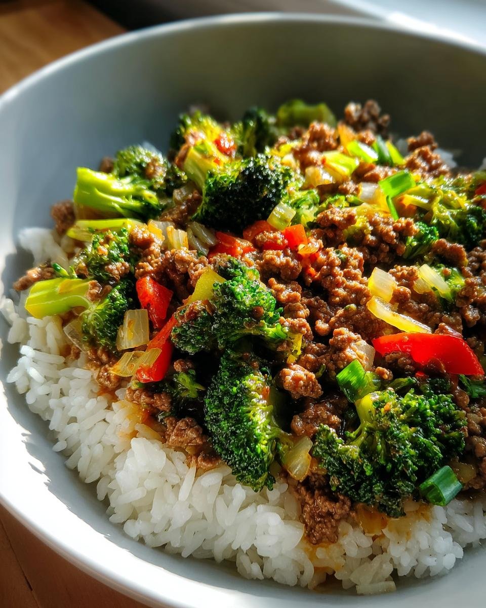 Ground Beef and Broccoli - detail 2