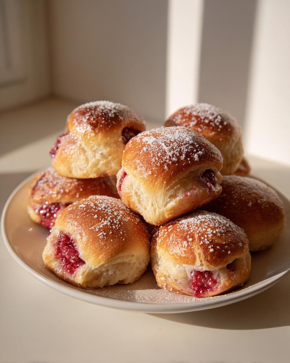 Hallonbullar: Raspberry Buns - detail 1