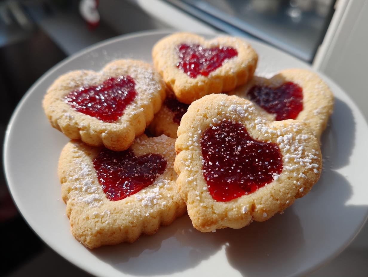 Heart Jam Cookies