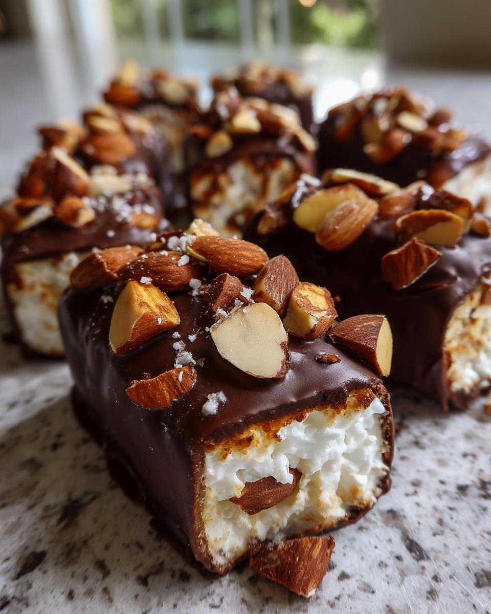 Homemade Almond Joys - detail 1
