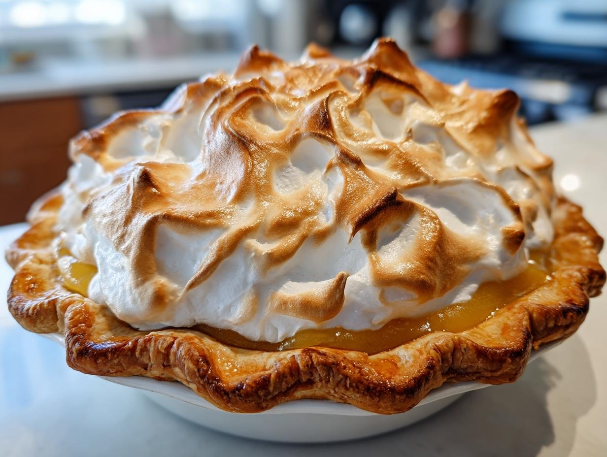 Homemade Butterscotch Cream Pie