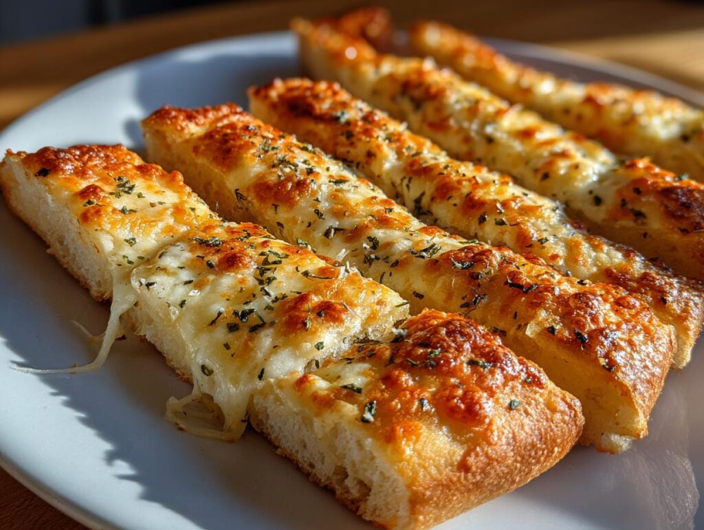 Homemade Cheesy Garlic Breadsticks Recipe