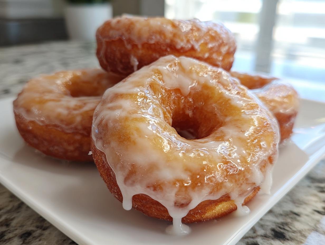 Homemade Glazed Doughnuts are easy to make at home