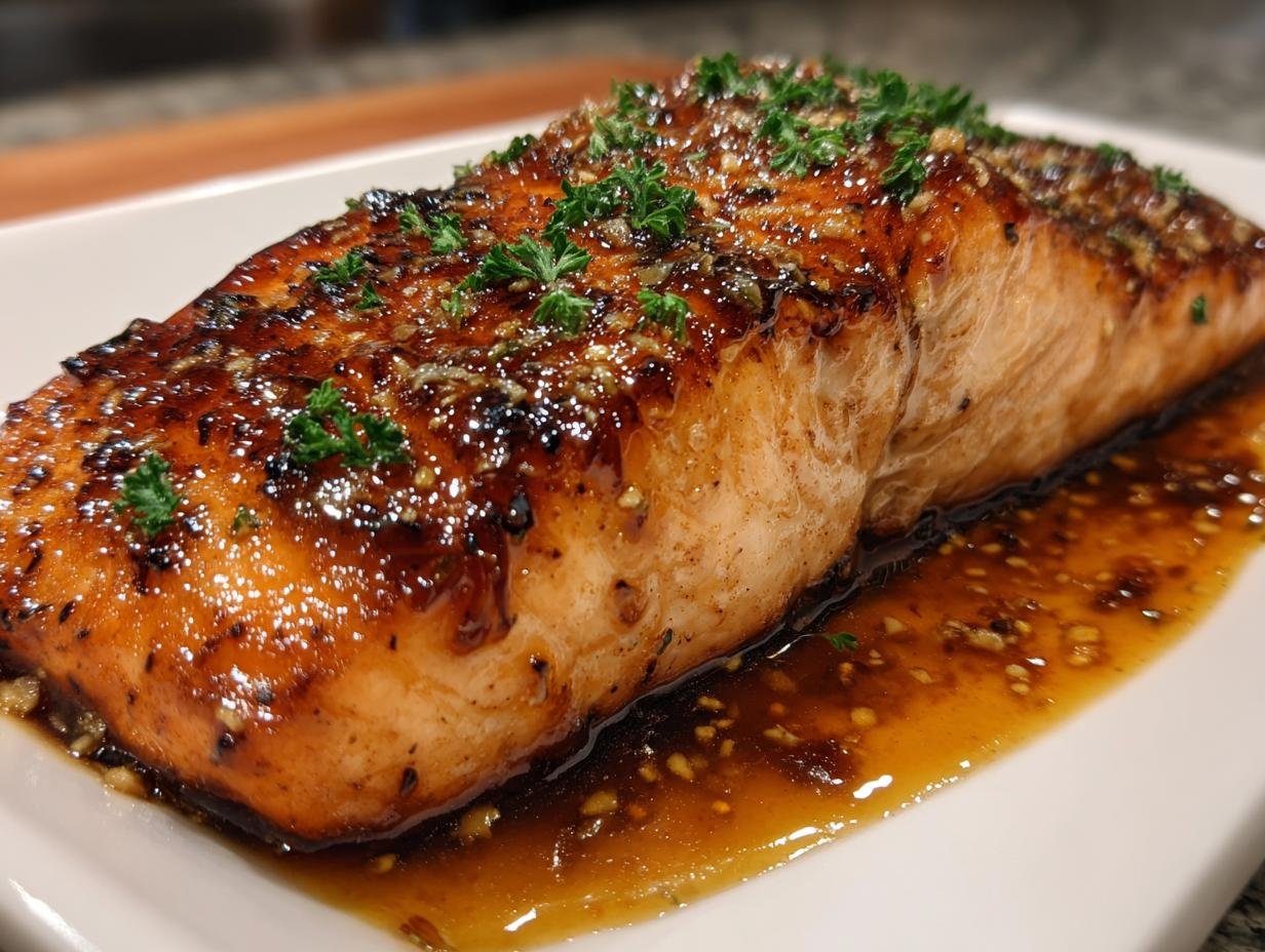 Honey Garlic Glazed Salmon