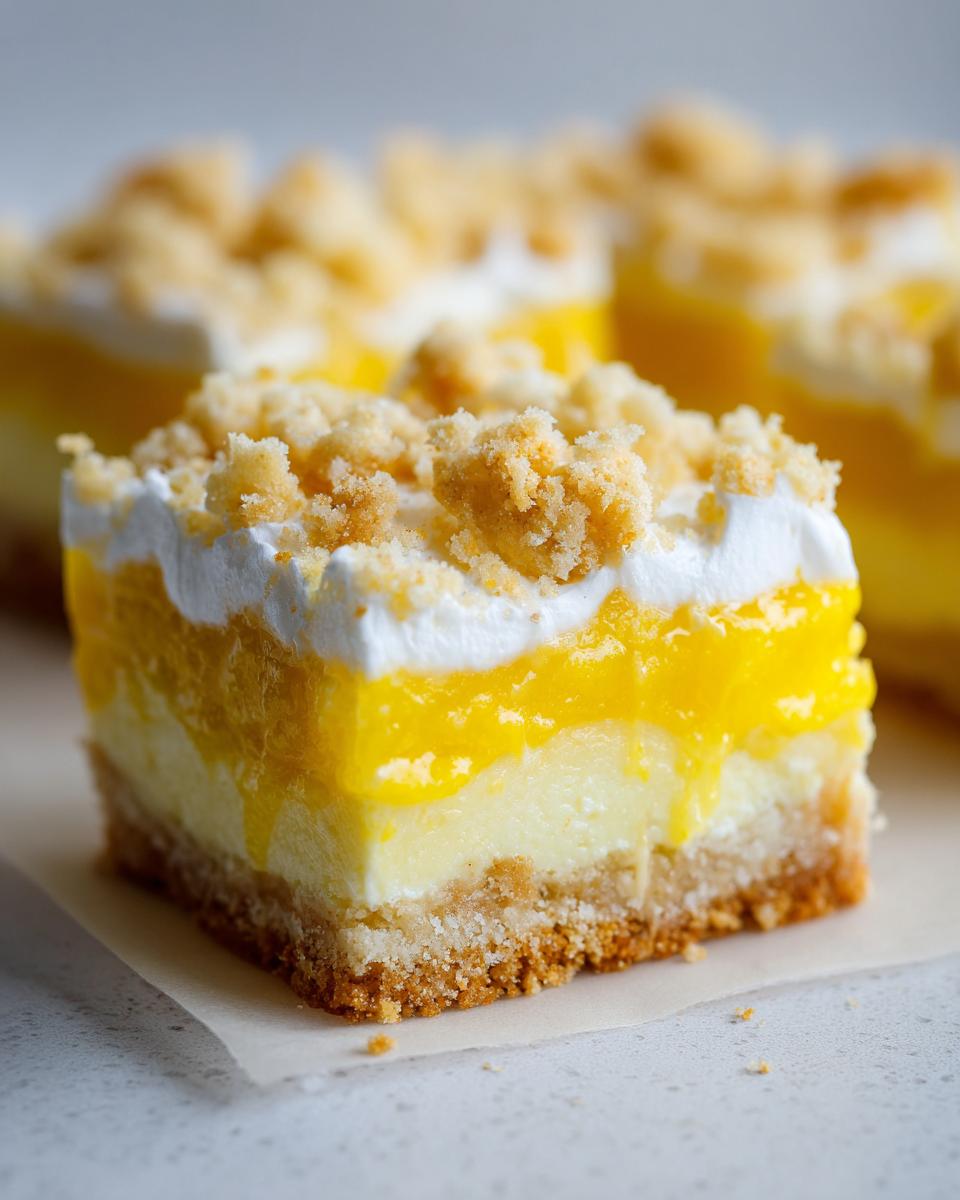 Lemon Bar Sheet Cake with Lemon Curd and Shortbread Crust - detail 1