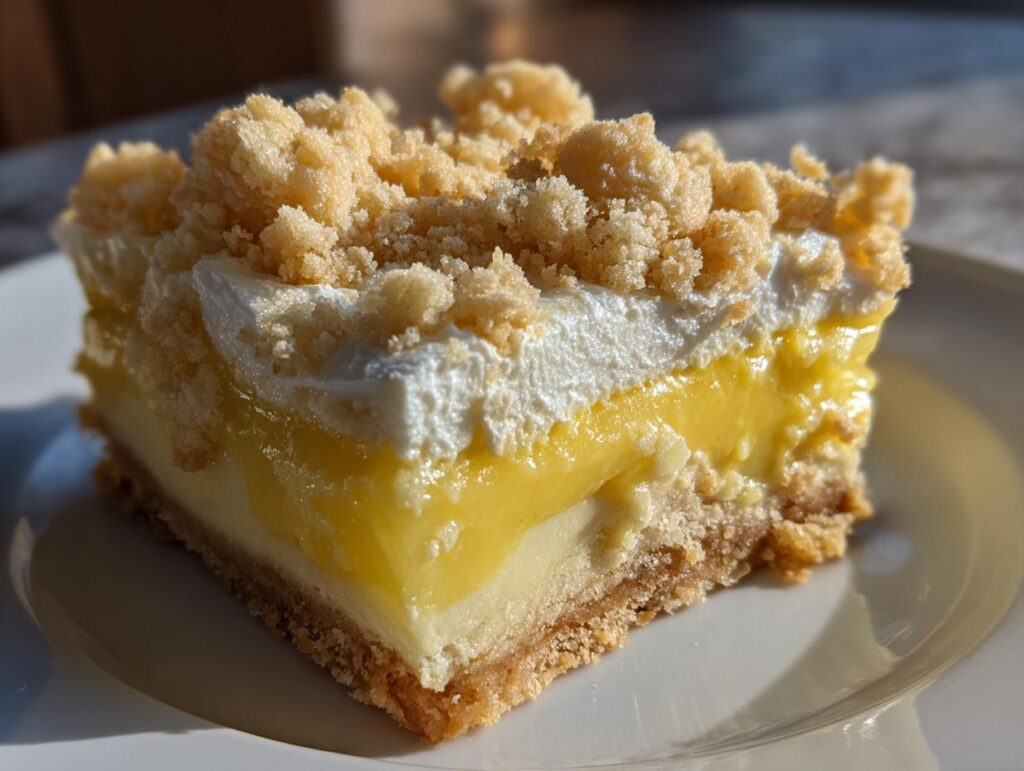 Lemon Bar Sheet Cake with Lemon Curd and Shortbread Crust