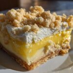 Lemon Bar Sheet Cake with Lemon Curd and Shortbread Crust