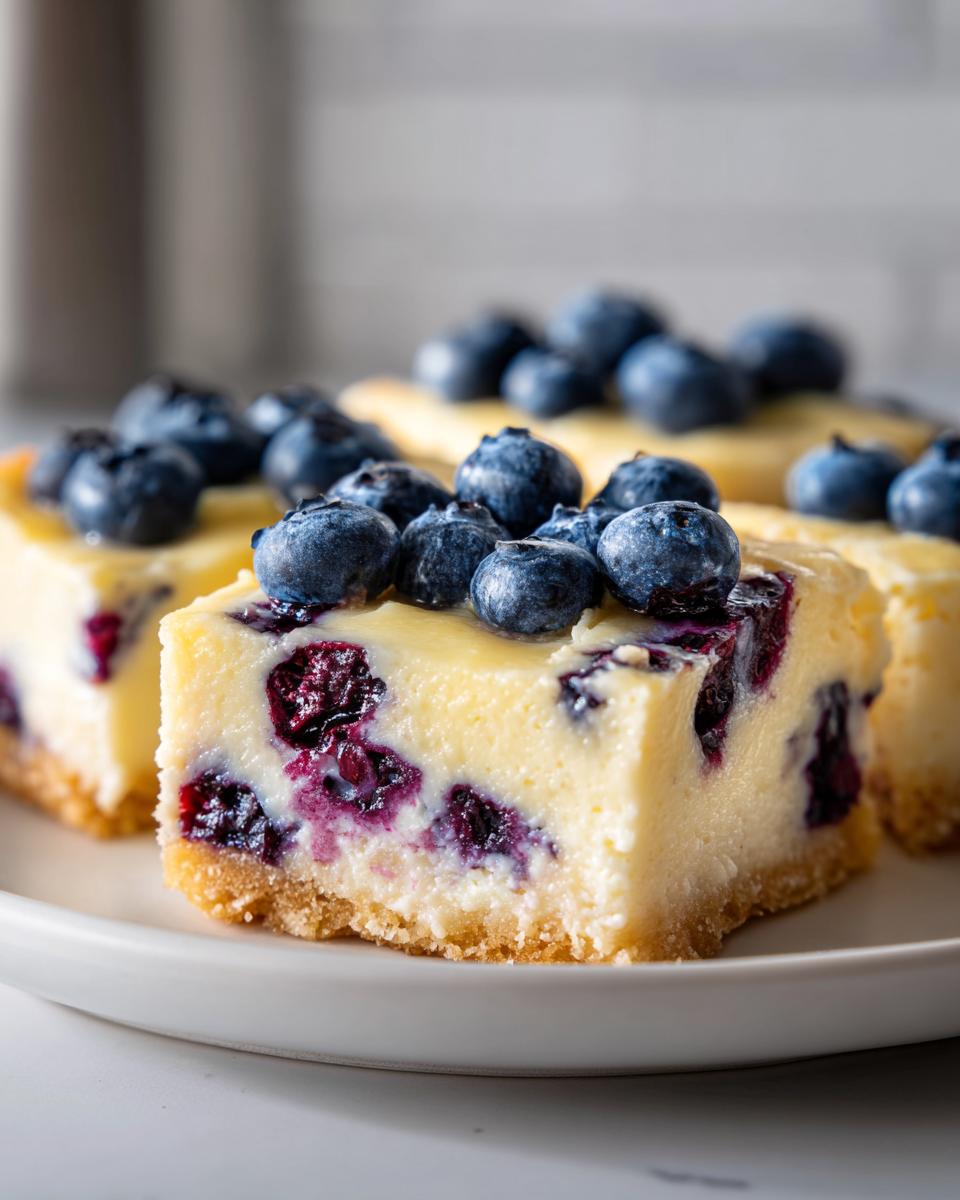 Lemon Blueberry Cheesecake Bars - detail 1