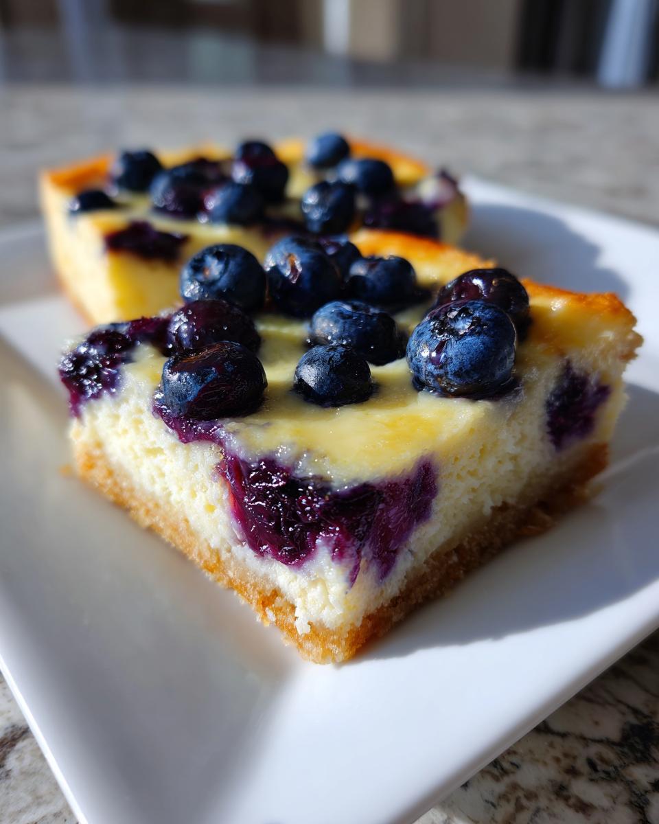 Lemon Blueberry Cheesecake Bars - detail 2