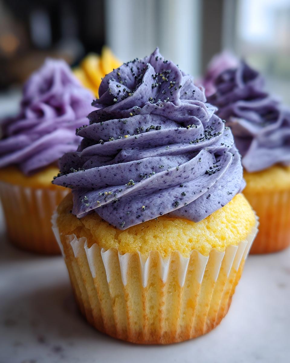 Lemon Poppy Seed Cupcakes - detail 2