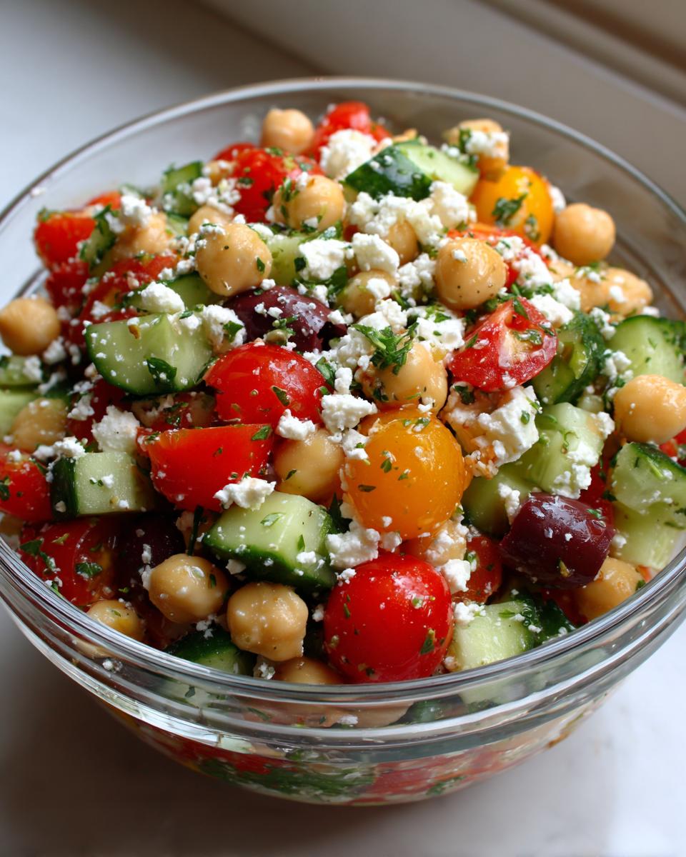 Mediterranean Chickpea Salad - detail 2