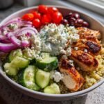 Mediterranean Lemon-Dill Chicken Bowls