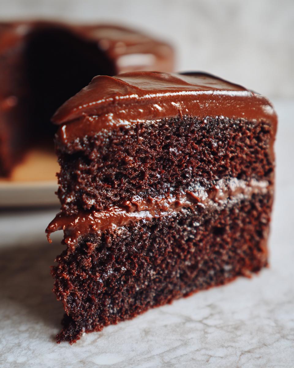 Moist & Fudgy Matilda’s Chocolate Cake - detail 1