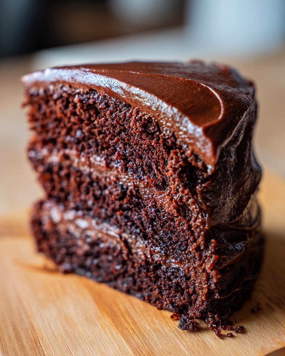 Moist & Fudgy Matilda’s Chocolate Cake - detail 2