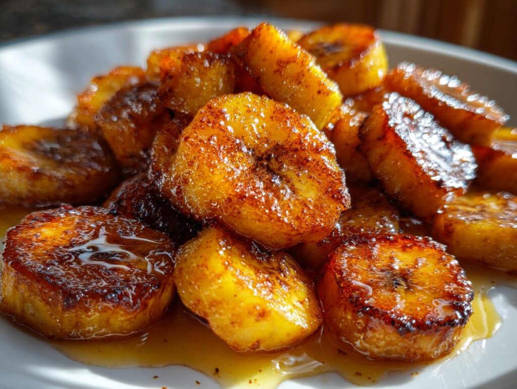 Pan Fried Cinnamon Bananas