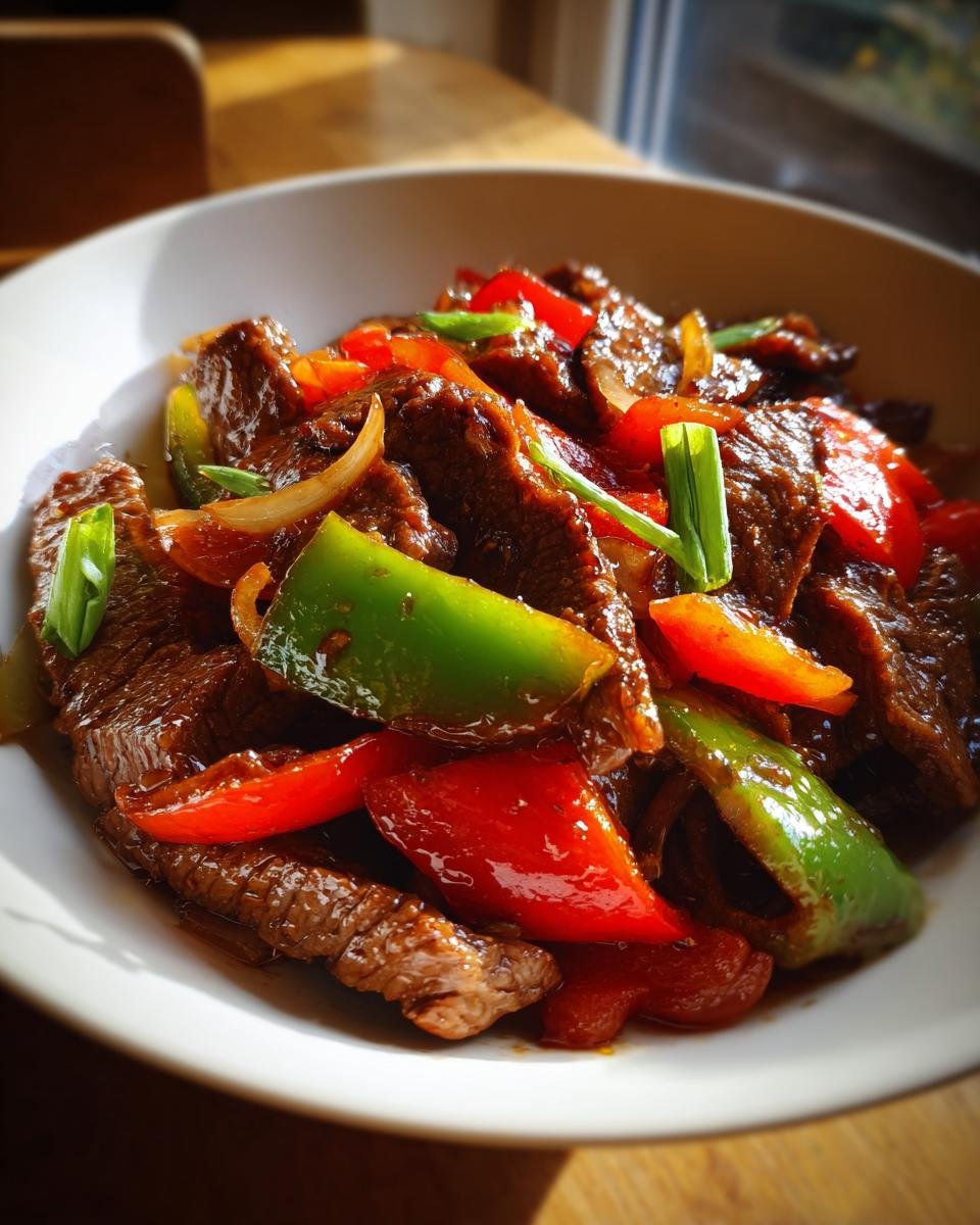 Pepper Steak with Bell Peppers and Onion - detail 1