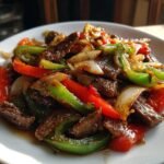 Pepper Steak with Bell Peppers and Onion