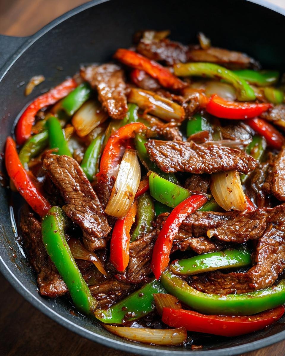 Pepper Steak with Bell Peppers and Onion - detail 2