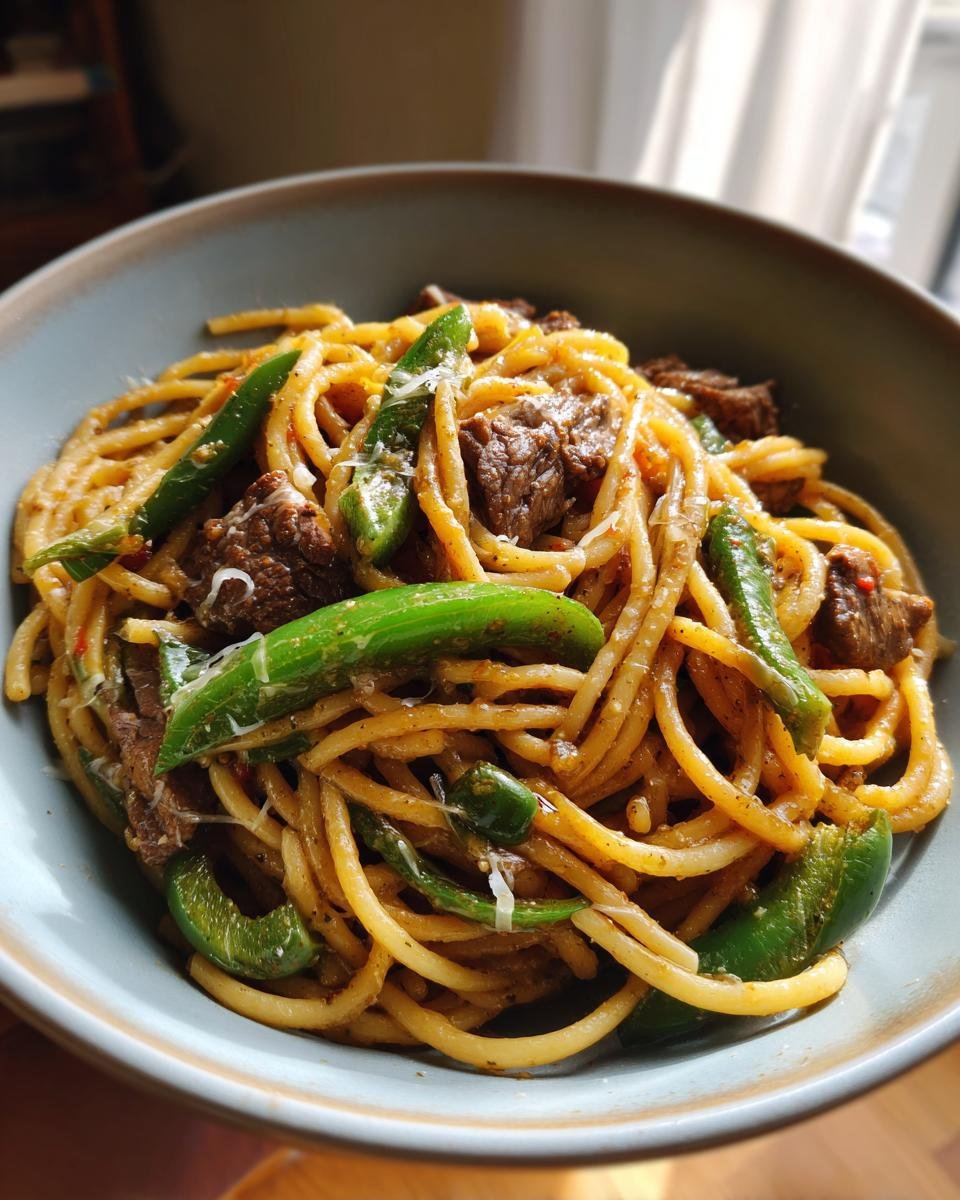 Philly Cheesesteak Pasta - detail 1