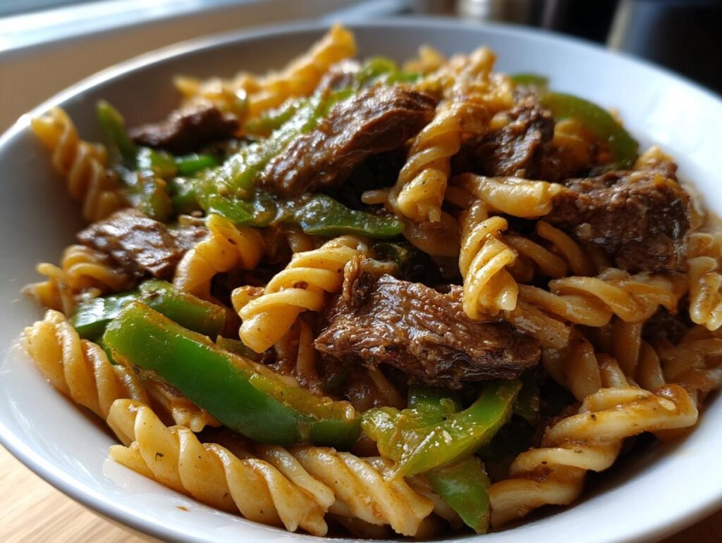 Philly Cheesesteak Pasta