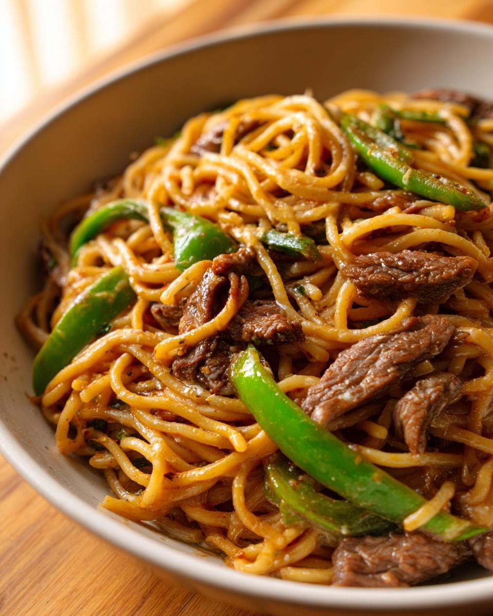 Philly Cheesesteak Pasta - detail 2